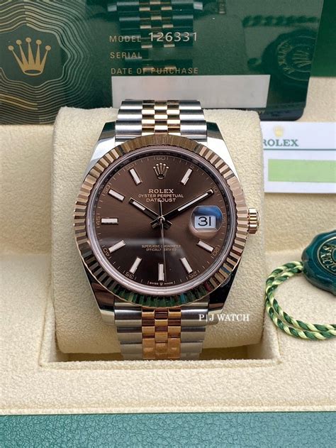 gold rolex brown dial|rolex 126331 chronograph.